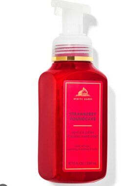 White Barn Bath and Body Works Strawberry Pound Cake Gentle Foaming Hand Soap
